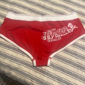 Rare unused women’s brief style Johnny Cupcakes underwear size large